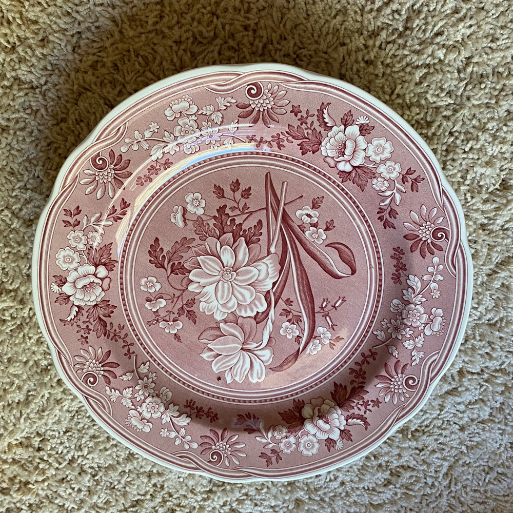 Vintage painted story plates